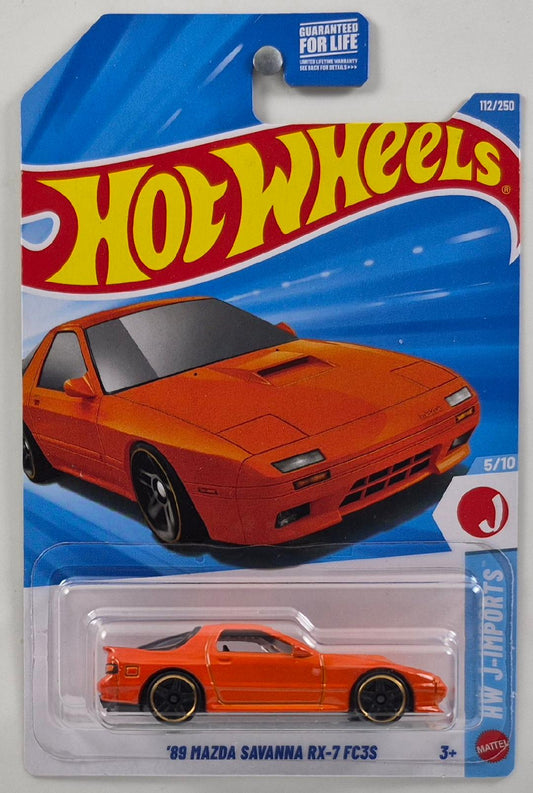Hot Wheels 2026 - Collection # 112/250 - HW J-IMPORTS 5/10 '89 Mazda Savanna RX-7 FC3S - Orange