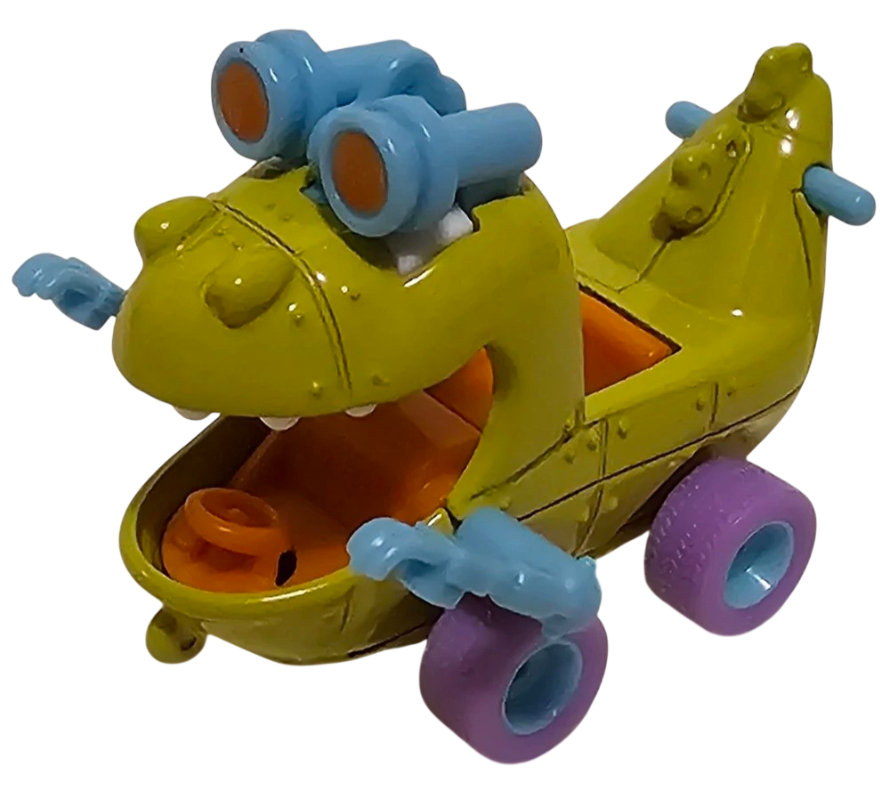 Hot Wheels 2026 - Premium / Pop Culture / Mix 1 / RugRats - Reptar Wagon / Remorque - Green - Metal/Metal & Real Riders - Thick Blister Card