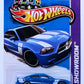 Hot Wheels 2013 - Collector # 228/250 - HW Showroom / Then And Now - '11 Dodge Charger R/T - Blue - USA Card - KMart Exclusive