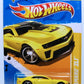 Hot Wheels 2012 - Collector # 009/247 - New Models 9/50 - '12 Camaro ZL1 - Yellow - Kroger Exclusive! - USA Card