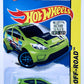 Hot Wheels 2015 - Collector # 078/250 - HW Off-Road / Road Rally - '12 Ford Fiesta - Lime Green - USA 'Showdown' Card with Factory Set Sticker
