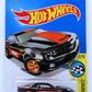 Hot Wheels 2016 - Collector # 179/250 - HW Speed Graphics 4/10 - '13 Chevrolet COPO Camaro - Black / Fram Filters - Orange 5 Spokes - USA 'Showdown' Card