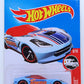 Hot Wheels 2017 - Collector # 020/365 - HW Rescue 9/10 - '14 Corvette Stingray - Sky Blue / HWPD - USA Card