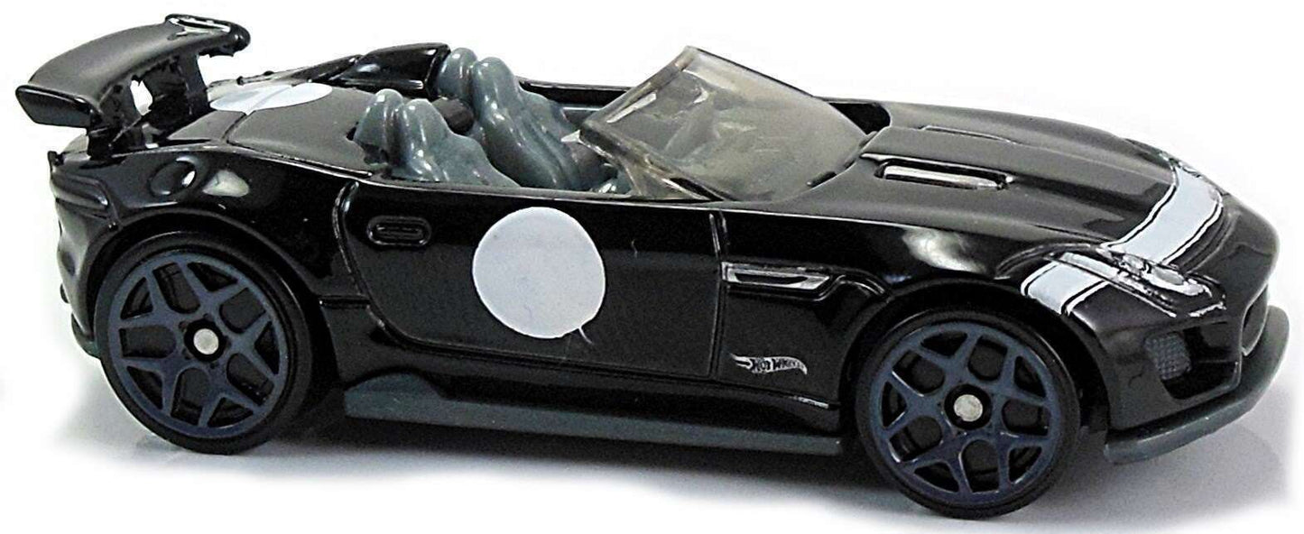 Hot Wheels 2017 - Collector # 141/365 - HW Exotics 9/10 - '15 Jaguar F-Type Project 7 - Black - USA Card