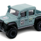 Hot Wheels 2018 - Collector # 158/365 - HW Hot Trucks 07/10 - New Models - '15 Land Rover Defender Double Cab - Eggshell Green / #822 - USA 50th Card with Factory Set Sticker