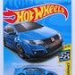 Hot Wheels 2018 - Collector # 245/365 - HW Speed Graphics 2/10 - '16 Honda Civic Type R - Blue / BISTMOTO - PR5 Wheels - International Card