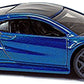 Hot Wheels 2016 - Collector # 108/250 - Then and Now 8/10 - New Models - '17 Acura NSX - Metalflake Blue - Gray Y5 Wheels - USA 'Showdown' Card