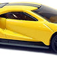 Hot Wheels 2017 - Collector # 308/365 - Nightburnerz 2/10 - '17 Ford GT - Yellow / Black Racing Stripes - USA Card
