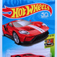 Hot Wheels 2018 - Collector # 240/365 - HW Exotics 8/10 - '17 Ford GT - Red with White Racing Stripes - PR5 Wheels - USA 50th Card