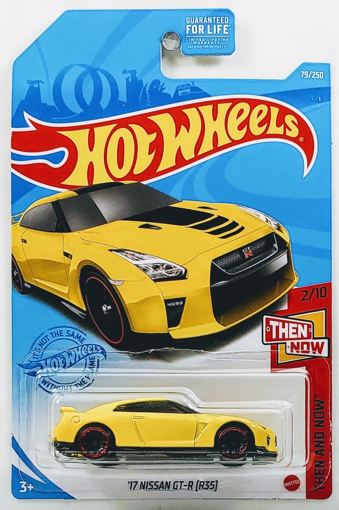 Hot Wheels 2021 - Collector # 079/250 - Then And Now 2/10 - '17 Nissan GT-R (R35) - Yellow - USA Card