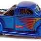 Hot Wheels 1998 - (USA Collector # 654) - First Editions 20/40 - ’40 Ford (Drag Truck) - Dark Blue - Malaysia - International Card - MPN 18674