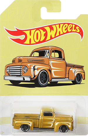 Hot Wheels 2019 - Theme / American Pickup Series 02/10 - '49 Ford F1 - Gold Metalflake - DD8 Wheels - Walmart Exclusive