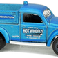 Hot Wheels 2019 - Collector # 047/250 - Volkswagen 9/10 - New Models - '49 Volkswagen Beetle Pickup - Satin Blue - 'Hot Wheels Tire Shop' - Gray 5SP Wheels - USA Card