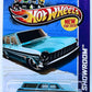 Hot Wheels 2013 - Collector # 195/250 - HW Showroom / HW Garage / New Models - '64 Chevy Nova Station Wagon - Metalflake Aqua Blue - M5 Wheels - USA Card