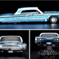 Hot Wheels 2021 - HWC/RLC Exclusive - Holiday Snowman - '64 Chevrolet Impala (Lowrider) - Spectraflame Blue - Metal/Metal - Real Riders - Adjustable/Posable Suspension - Acrylic Display Case
