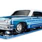 Hot Wheels 2021 - HWC/RLC Exclusive - Holiday Snowman - '64 Chevrolet Impala (Lowrider) - Spectraflame Blue - Metal/Metal - Real Riders - Adjustable/Posable Suspension - Acrylic Display Case