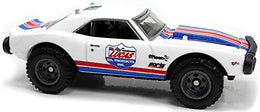 Hot Wheels 2020 - Premium / Car Culture / Wild Terrain # 3/5 - '67 Off Road Camaro - White / Lucas Oil - Metal/Metal & Real Riders