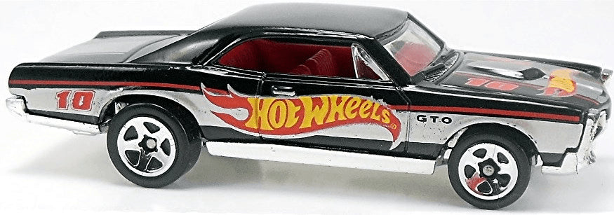 Hot Wheels 2012 - Collector # 173/247 - HW Racing 3/10 - '67 Pontiac GTO - Black / #10 - USA Card