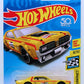 Hot Wheels 2018 - Collector # NONE - HW Speed Graphics 8/10 - '68 Mercury Cougar - Yellow / Champion Spark Plugs - KMart Exclusive - USA 50th Card