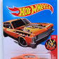 Hot Wheels 2017 - Collector # 061/365 - HW Flames 1/10 - '68 Chevy Nova - Orange - USA Card