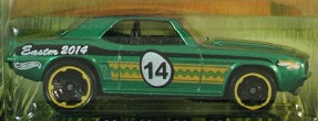 Hot Wheels 2014 - Happy Easter 1/8 - '69 Camaro - Green - Walmart Exclusive