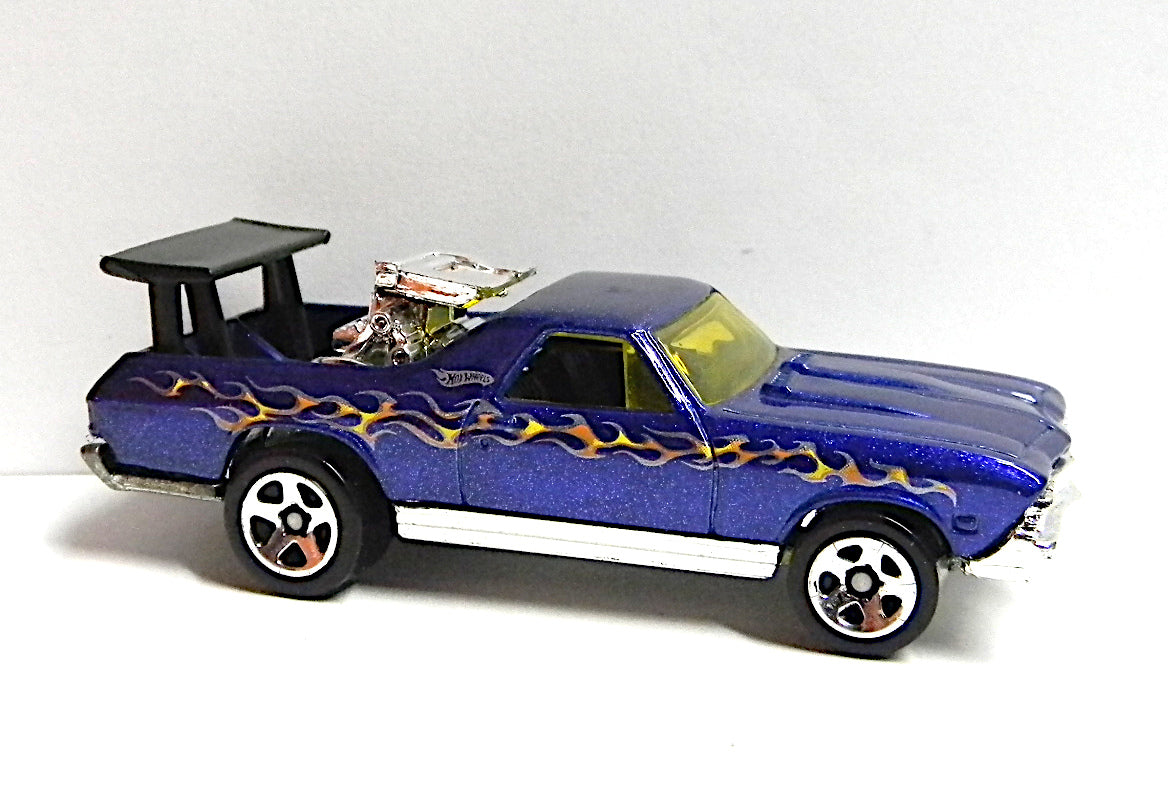 Hot Wheels 2005 - Collector # 171/183 - '69 El Camino - Blue - 5 Spoke Wheels - USA '06 Card