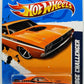 Hot Wheels 2012 - Collector # 082/247 - Muscle Mania / MOPAR 2/10 - '71 Dodge Challenger - Orange - MC5 Wheels - USA 'Scan & Track' Card