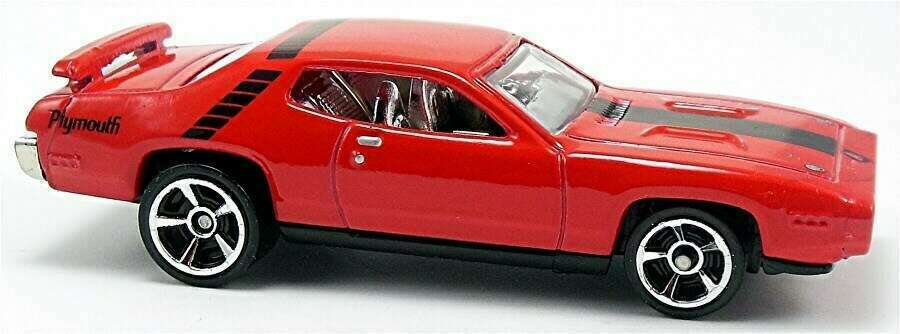 Hot Wheels 2012 - Collector # 006/247 - New Models 06/50 - '71 Plymouth Road Runner - Red - USA Card