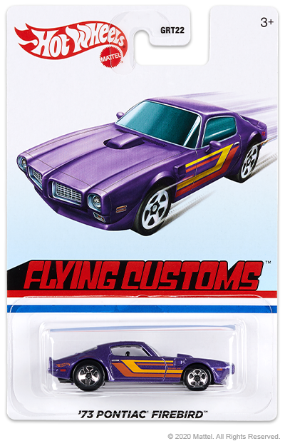 Hot Wheels 2021 - Flying Customs / Mix 1 - '73 Pontiac Firebird - Purple Metalflake - 5 Spoke Wheels - Target Exclusive