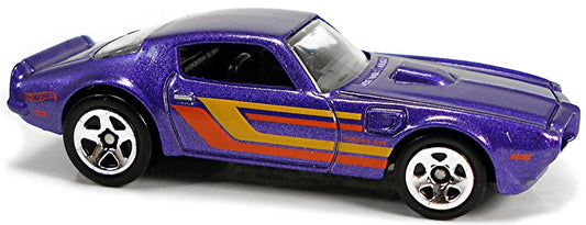 Hot Wheels 2021 - Flying Customs / Mix 1 - '73 Pontiac Firebird - Purple Metalflake - 5 Spoke Wheels - Target Exclusive
