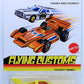 Hot Wheels 2013 - Flying Customs / Mix 1 - '76 Chevy Monza - Yellow / Red & Orange Graphics - Red Basic Wheels - Metal/Metal - Target Exclusive