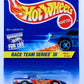 Hot Wheels 1997 - Collector # 536 - Race Team Series III 4/4 - '80s Corvette - Metallic Blue / Hot Wheels Racing # 1 - 5 Spokes - Unpainted Base - Dark Blue Roof - USA Blue & White Card