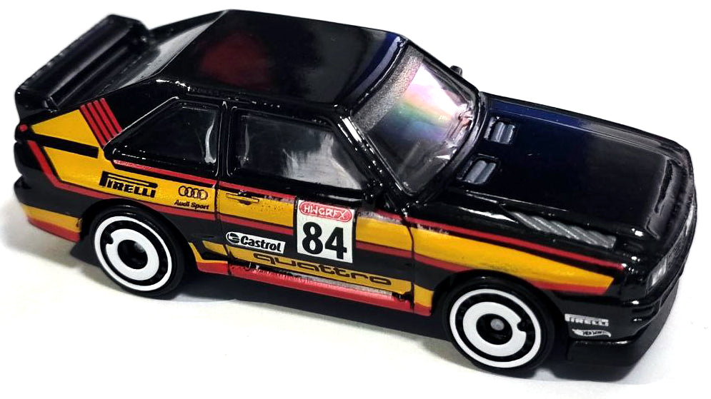 Hot Wheels 2023 - Collector # 152/250 - HW: The '80s 9/10 - '84 Audi Sport Quattro - Black - USA