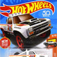 Hot Wheels 2018 - Collector # 275/365 - HW Hot Trucks 9/10 - New Models - '87 Dodge D100 - White / #316 with various Racing Decals - Red 5 Spokes - USA 50th Card