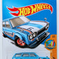 Hot Wheels 2017 - Collector # 277/365 - Surf's Up 3/5 - '71 Datsun Bluebird 510 Wagon - Deep Sky Blue / JNC Surf Patrol - Red 5 Spoke Wheels - USA Card