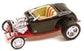 Hot Wheels 2008 - 100% Collectible / 40th Anniversary - '32 Ford Roadster - Black - Rubber Tires - Extreme Detail - Acrylic Display Box