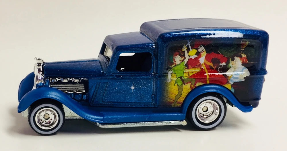 Hot Wheels 2018 - Premium / Pop Culture / Walt Disney 3/5 - '34 Dodge Delivery - Metallic Blue / Peter Pan - Metal/Metal & Real Riders