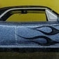 Hot Wheels 2008 - 100% Collectible / 40th Anniversary - '66 Pontiac GTO - Steel Blue / Flames - Rubber Tires - Opening Hood - Extreme Detail - Acrylic Display Box