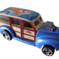 Hot Wheels 2004 - Collector # 146/212 - Crank Itz 04/05 - '40s Woody - Blue & Brown - SB Wheels - USA '05