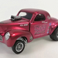 Hot Wheels 2020 - 34th Hot Wheels Annual Collectors Convention # 2/3 - '41 Willys Gasser - Spectraflame Red - Metal/Metal & Real Riders - Limited to 6,700 - Includes a Kar Keeper