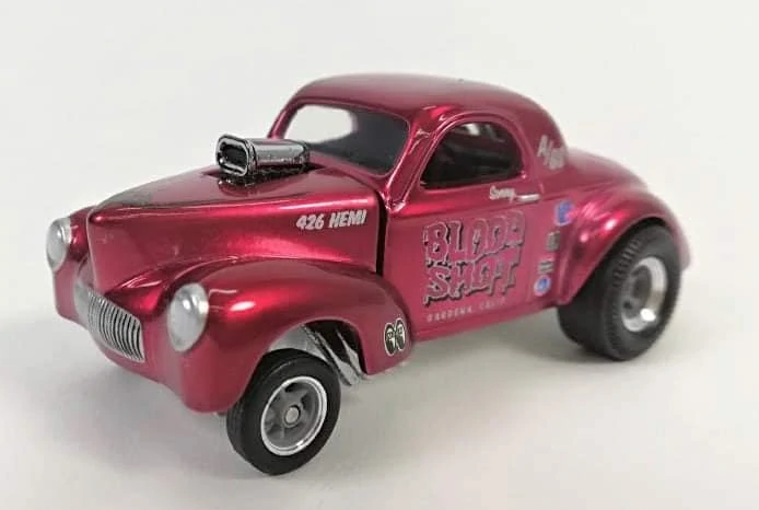 Hot Wheels 2020 - 34th Hot Wheels Annual Collectors Convention # 2/3 - '41 Willys Gasser - Spectraflame Red - Metal/Metal & Real Riders - Limited to 6,700 - Includes a Kar Keeper