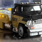 Hot Wheels 2022 - Premium / Diorama 4 Vehicle Set - Classic Trucks - Horizon Hauler, 1978 Dodge Li'l Red Express Truck, Custom '62 Chevy Pickup & Texas Drive 'Em - Metal/Metal & Real Riders