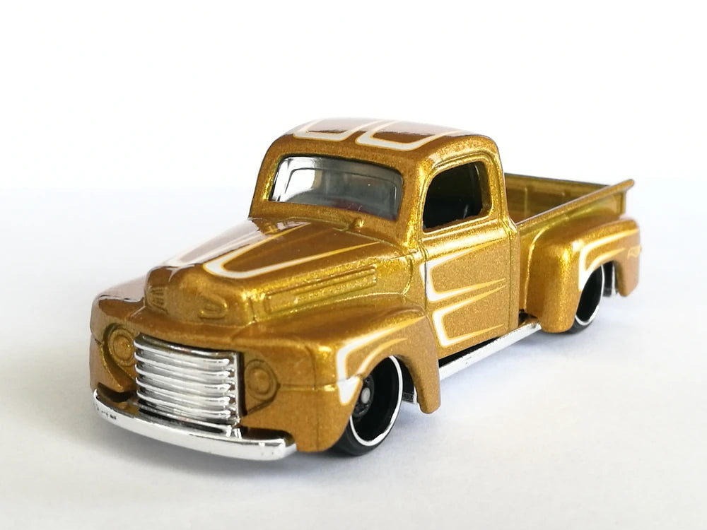 Hot Wheels 2019 - Theme / American Pickup Series 02/10 - '49 Ford F1 - Gold Metalflake - DD8 Wheels - Walmart Exclusive