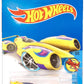 Hot Wheels 2016 - Collector # 138/250 - Sky Show 3/5 - Treasure Hunts - 4Ward Speed - Yellow / Circle Flame Logo on Top of Rear Fender Cowls - USA Card