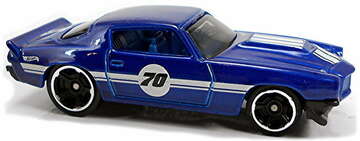 Hot Wheels 2021 - Collector # 179/250 - Then And Now 8/10 - `70 Chevy Camaro RS - Blue - USA Card