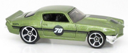 Hot Wheels 2021 - Collector # 179/250 - Then And Now 8/10 - '70 Chevy Camaro RS - Metallic Green - Walgreens Exclusive