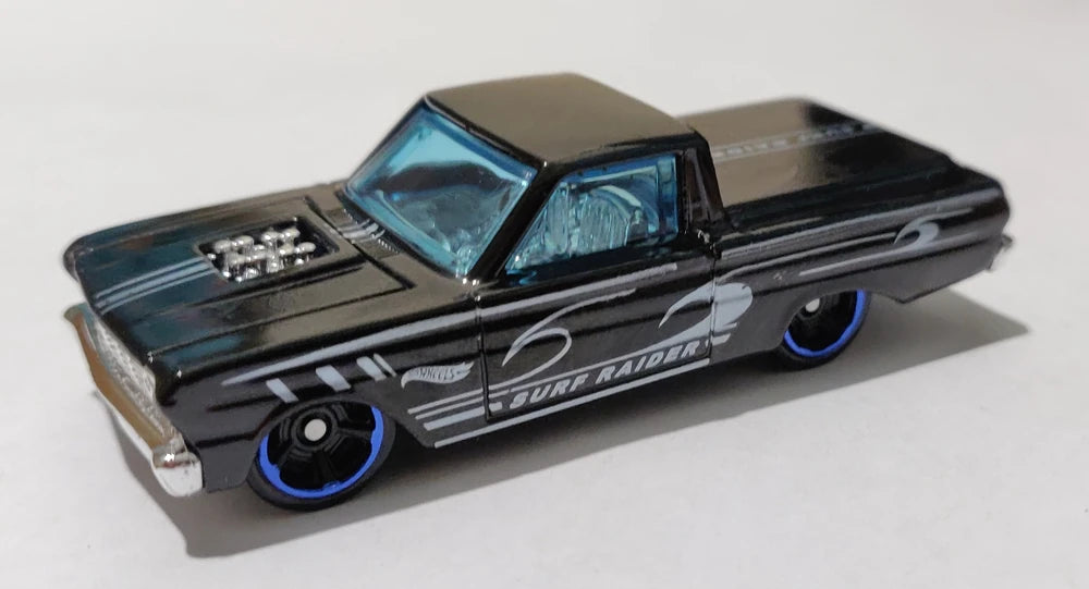 Hot Wheels 2019 - Gift Pack # FYL21 - Wave Cravers - '55 Chevy - Lite Blue, Sharkruiser - Red, Deora II - Blue, '65 Ford Ranchero - Black, Qombee - Purple