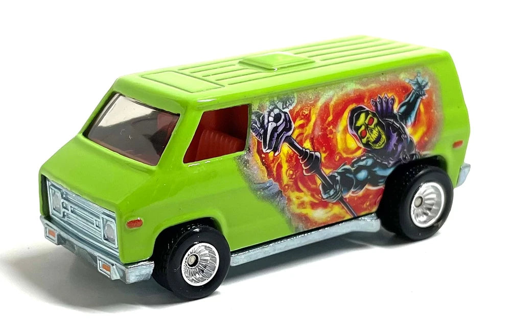 Hot Wheels 2021 - Premium / Pop Culture / Masters Of The Universe # 2/5 - 70's Van- Green / Skeletor - Metal/Metal & Real Riders