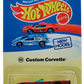 Hot Wheels 1989 - Collector # 066 - New Model - Custom Corvette - Metalflake Red - UH Wheels - Experimental Card - Very Rare & Sought After!