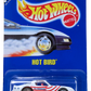Hot Wheels 1990 - Collector # 37 - Hot Bird (Pontiac Firebird) - White with Stars & Stripes - Ultra Hots - Red Interior - USA Blue Card with Speed Points